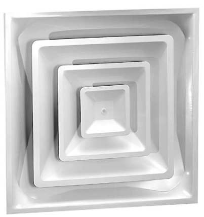 5300W/5300R6W — 3 Cone T-Bar Diffuser with Collar and Insulated Back Option Product Image